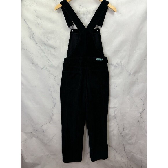 Empyre Suzie Corduroy Bib Overalls Womens S Black Retro Grunge 90s Baggy - Picture 9 of 16